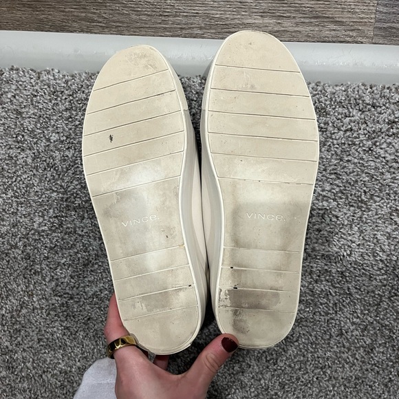 Vince cream slip on shoe loafer sneaker slipper women’s 8 38 - Picture 5 of 10